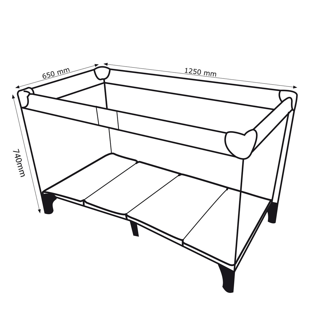 Patut turistic copii Promedix PR-803G, 65x125, gri