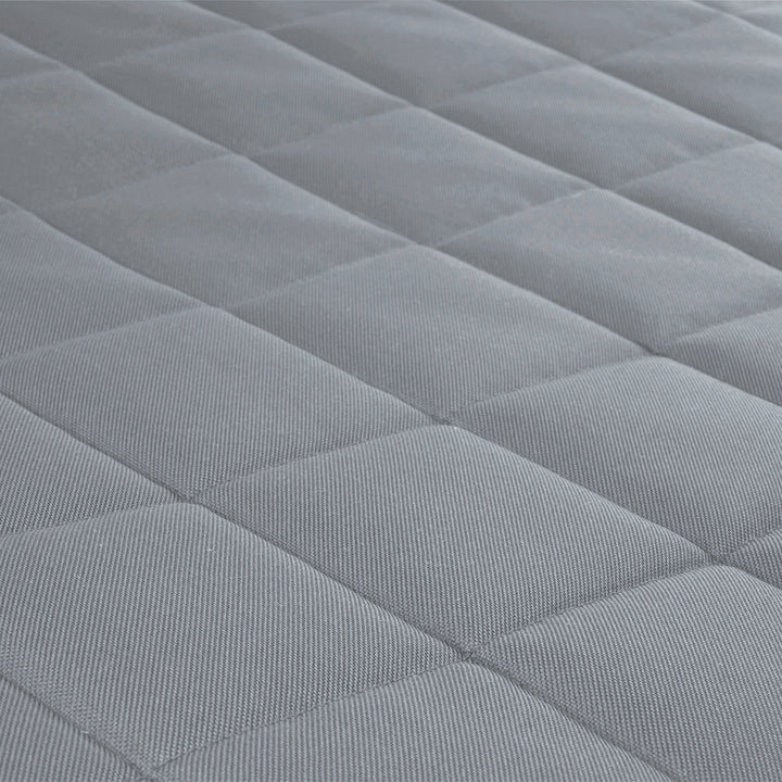 Saltea pentru caini si pisici Vigo Checked, 80 x 60 x 5 cm, gri deschis - negru