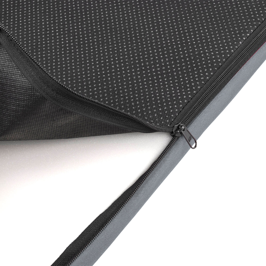 Saltea pentru caini si pisici Vigo Checked, 80 x 60 x 5 cm, gri deschis - negru