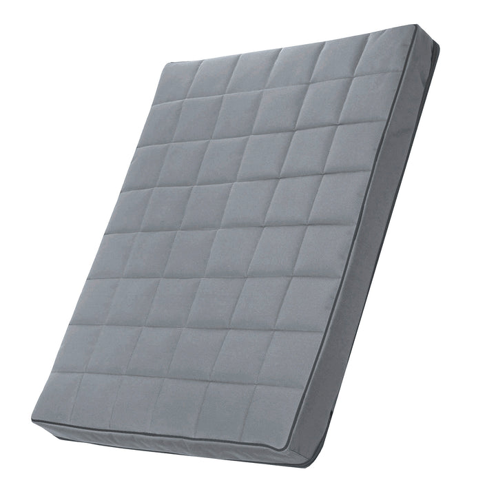 Saltea pentru caini si pisici Vigo Checked, 80 x 60 x 5 cm, gri deschis - negru