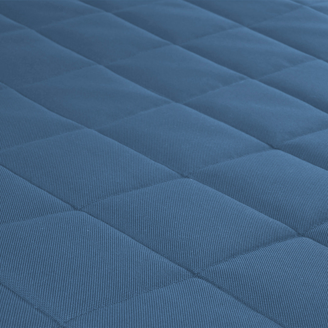 Saltea pentru caini si pisici Vigo Checked, 80 x 60 x 5 cm, albastru - alb