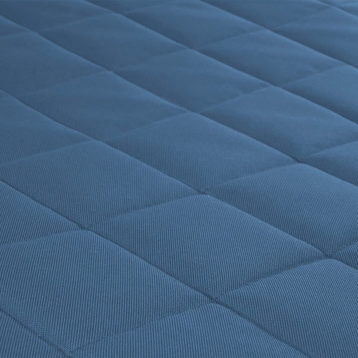 Saltea pentru caini si pisici Vigo Checked, 80 x 60 x 5 cm, albastru - alb