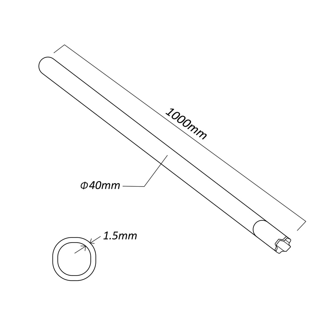 Suport pentru antena TV, Maclean MCTV-932, 100 cm, argintiu