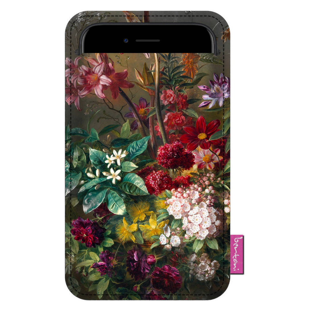 Husa pentru telefon Bertoni Bouquet XXL, 8.5 x 16.5 cm, multicolor