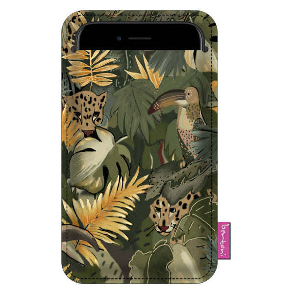 Etui pentru telefon universala Bertoni Amazonia XXL, 19.5 x 10.5 cm, verde