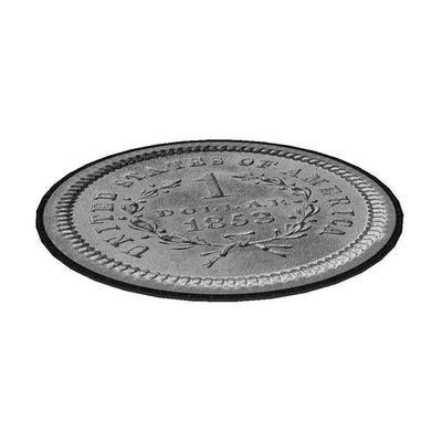 Perna pentru scaun Bertoni Orbit Coin, 35 cm, gri, inaltime 1 cm