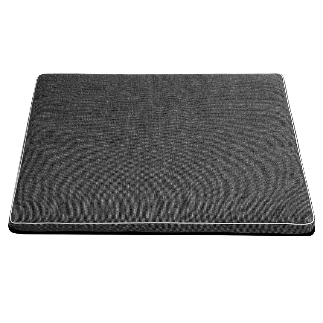 Pat pentru caini Mestizo Leon Standard, 80 x 60 x 5 cm, gri inchis-alb