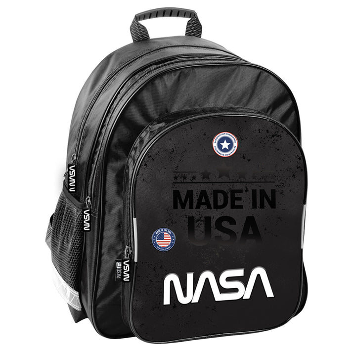 Ghiozdan Paso NASA PP23SA-090 cu dimensiunile 38x29x16 cm, negru