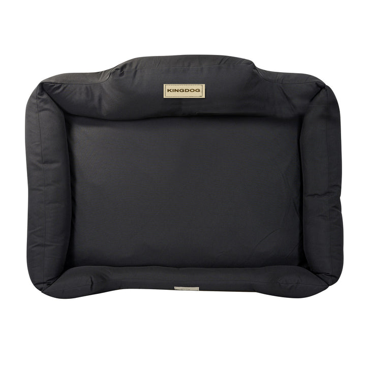 Pat pentru caini KingDog, marime XL, 115 x 95 cm, negru