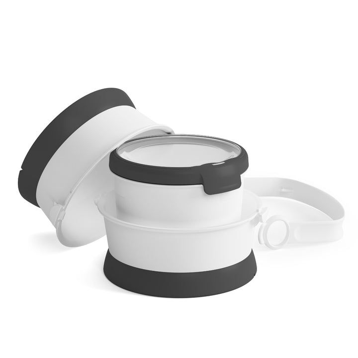 Recipient alimente pentru animale de companie, cu 2 boluri, plastic, 1.5 L
