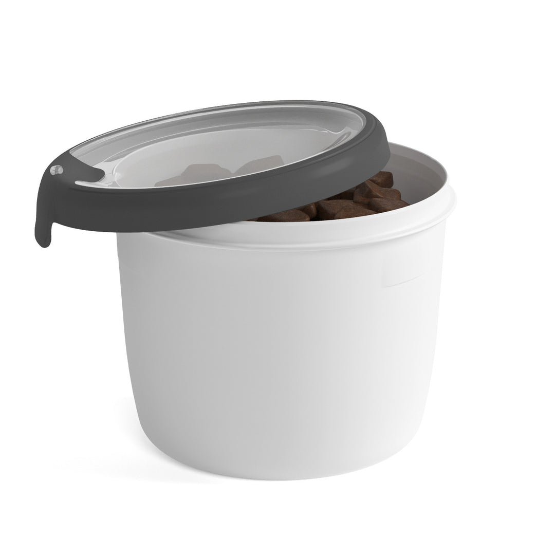 Recipient alimente pentru animale de companie, cu 2 boluri, plastic, 1.5 L