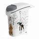 Recipient stocare mancare, pentru animale, Curver PetLife, 10 kg/ 23 L