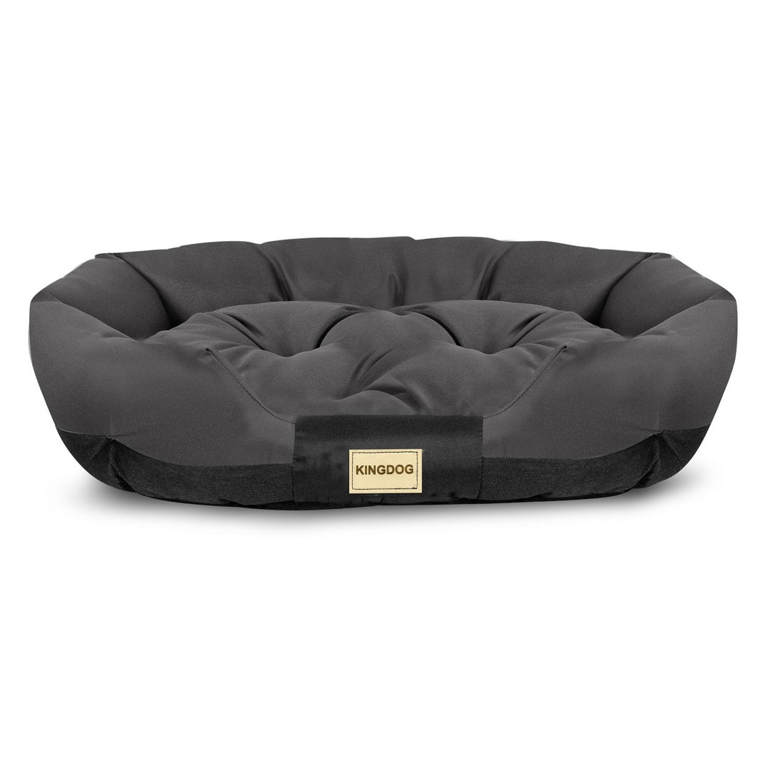 Pat pentru caini Aio Factory Prestige, 115 x 95 cm, negru, impermeabil