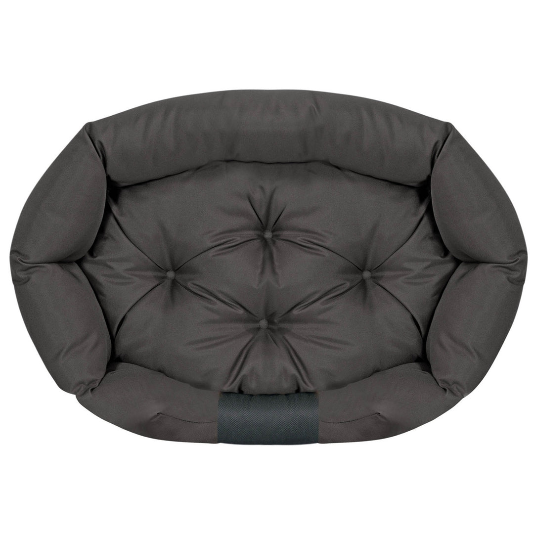 Pat pentru caini Aio Factory Prestige, 115 x 95 cm, negru, impermeabil