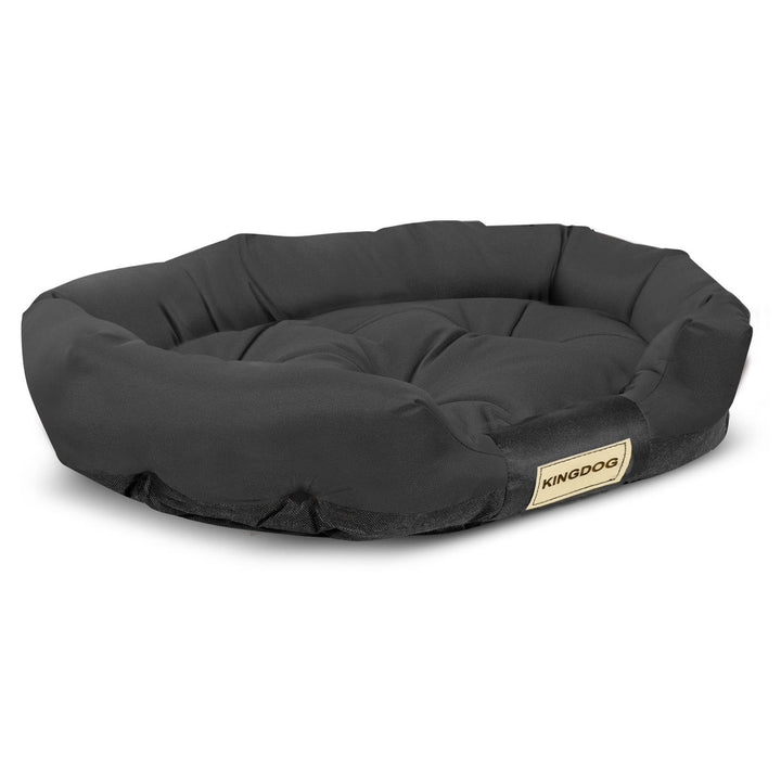 Pat pentru caini Aio Factory Prestige, 115 x 95 cm, negru, impermeabil