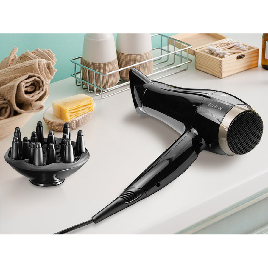 Uscător de păr LAFE SWJ002, 2200 W, ionizare, concentrator, difuzor