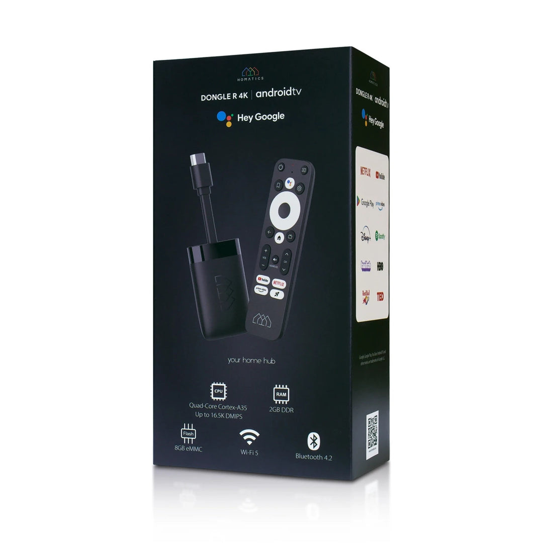 Dispozitiv  multimedialny Homatics, 4k UHD Android TV 11, 8GB, Dongle R