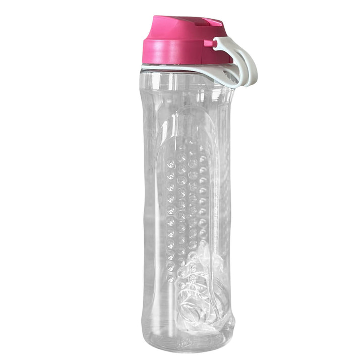 Bidon pentru apa BranQ Malina, 0.6 L, transparent-roz