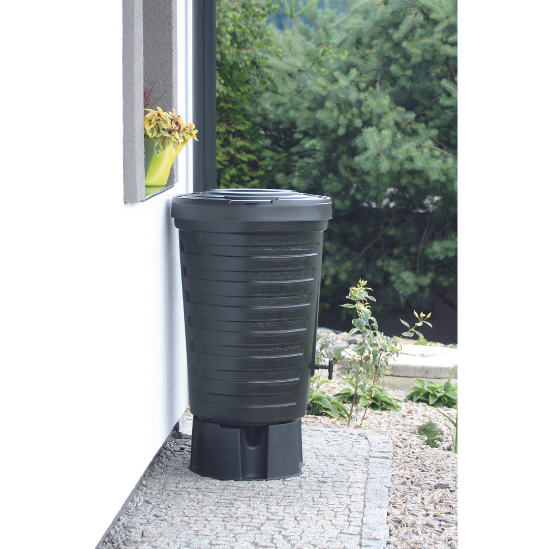 Rezervor apa de ploaie Raincan, plastic, negru, 210L