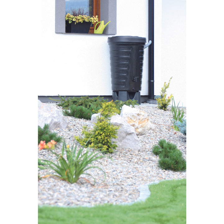 Rezervor apa de ploaie Raincan, plastic, negru, 210L