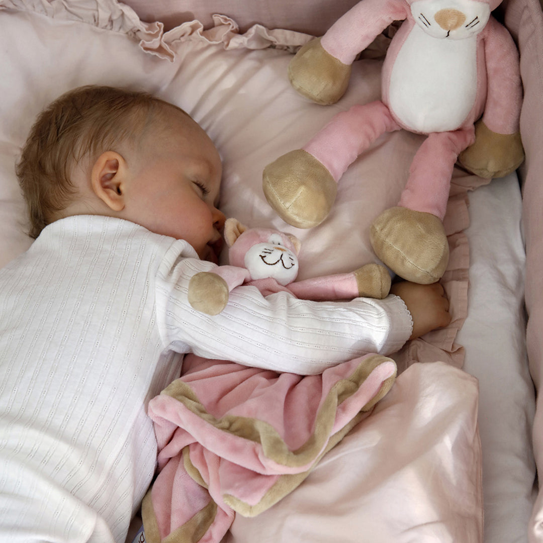 Paturica senzoriala Diinglisar, pisica roz, 35 cm. 0+