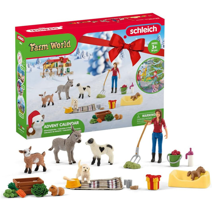 Calendar Advent Schleich Farm World, 39 x 28.5 x 7.5 cm, multicolor