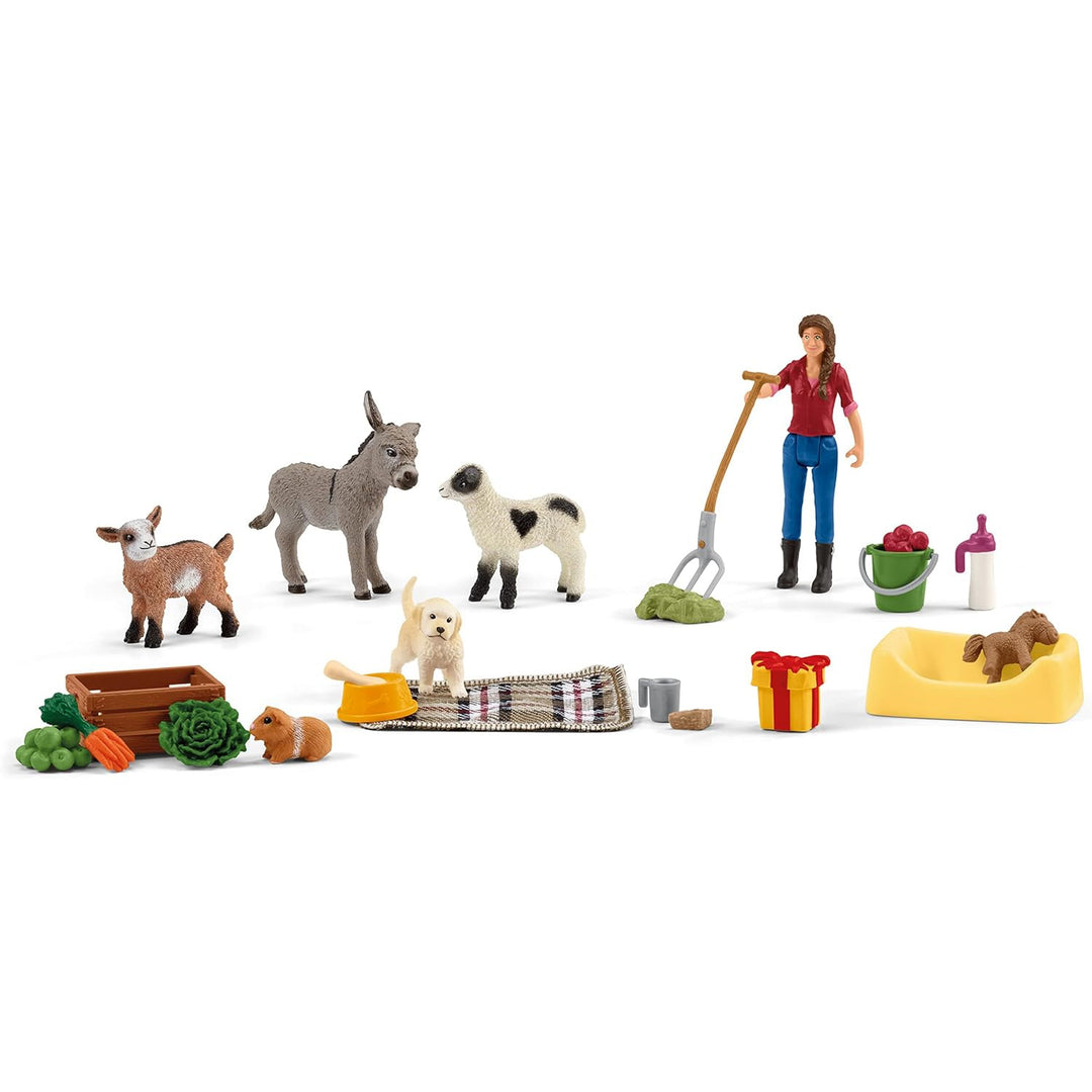 Calendar Advent Schleich Farm World, 39 x 28.5 x 7.5 cm, multicolor