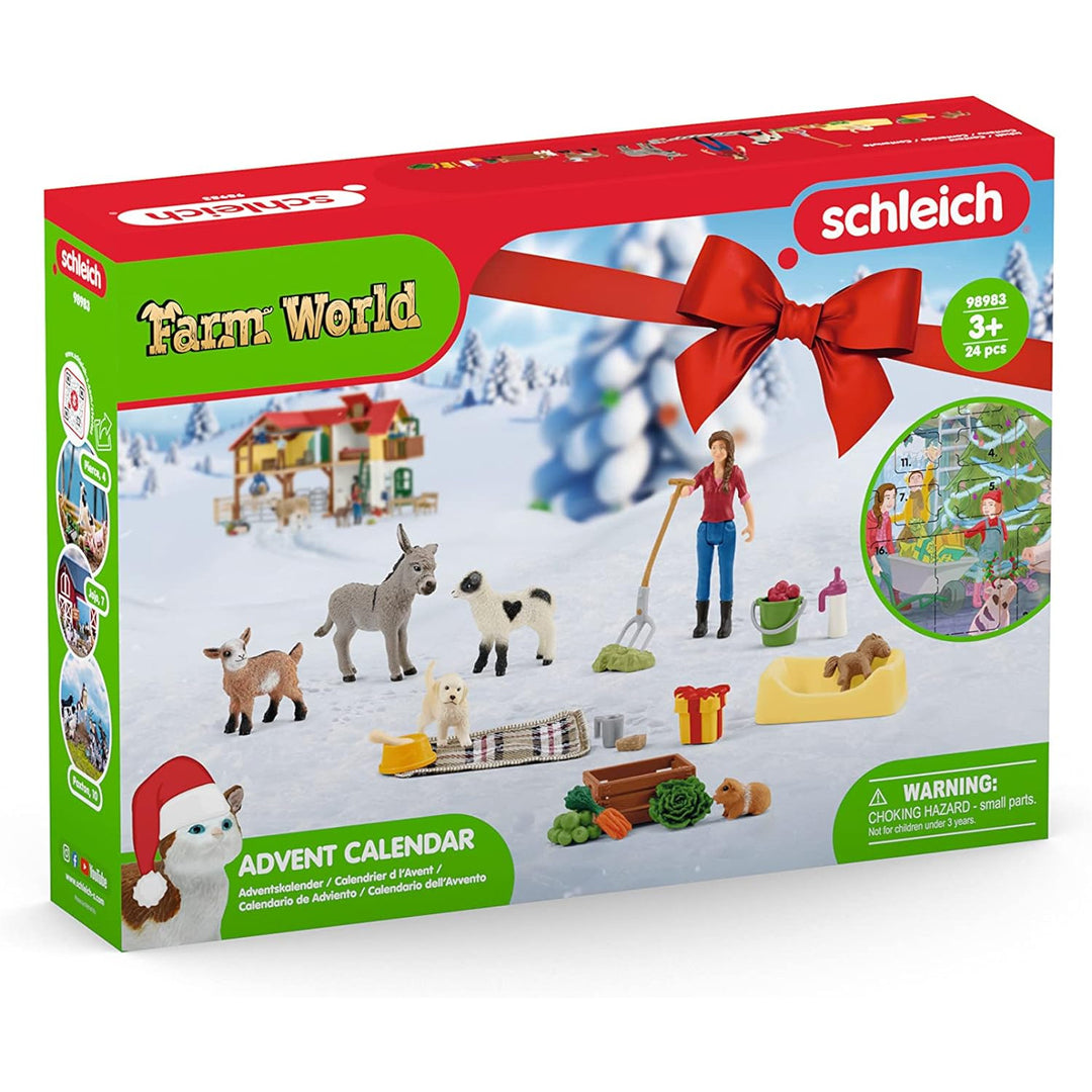 Calendar Advent Schleich Farm World, 39 x 28.5 x 7.5 cm, multicolor