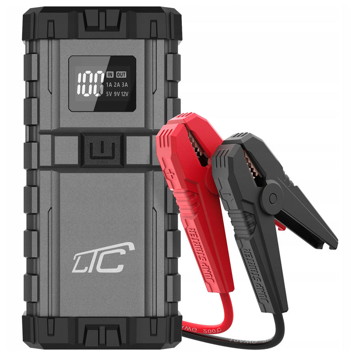 Starter auto Jump Starter, 24000mAh/2500A, negru QC Type-C PD 65W/USB OUT 3A DC 12V