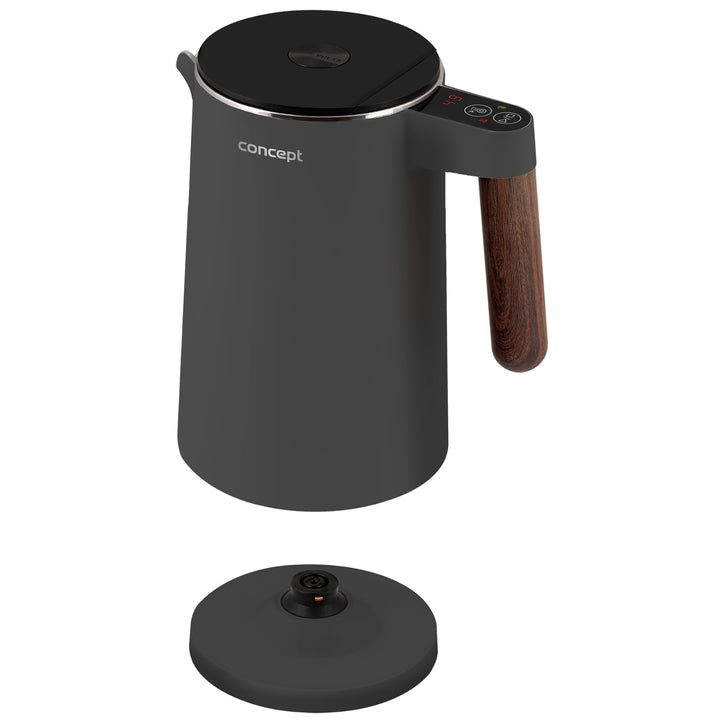 Concept Norwood RK3305 Ceainic din oțel inoxidabil cu control al temperaturii și menținere la cald 1.5L 1850-2200W Dark Grey