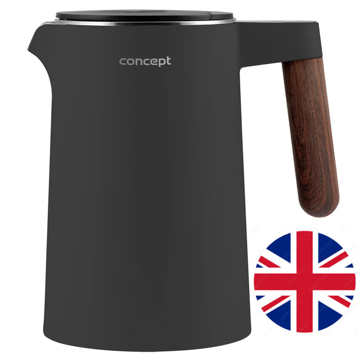Concept Norwood RK3305 Ceainic din oțel inoxidabil cu control al temperaturii și menținere la cald 1.5L 1850-2200W Dark Grey