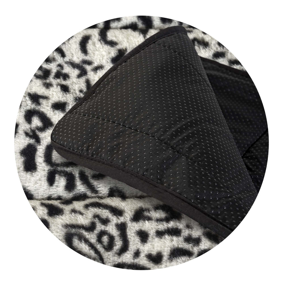 Covor de pluș, imitație de blană de iepure, antiderapant, 120 x 160 cm, model siberian, DYWRAB120/160SYB