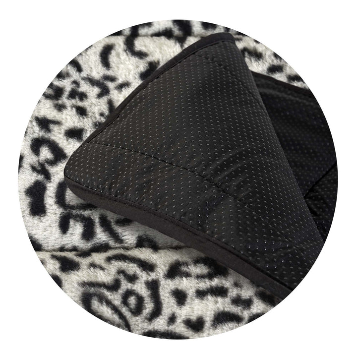 Covor de pluș, imitație de blană de iepure, antiderapant, 120 x 160 cm, model siberian, DYWRAB120/160SYB