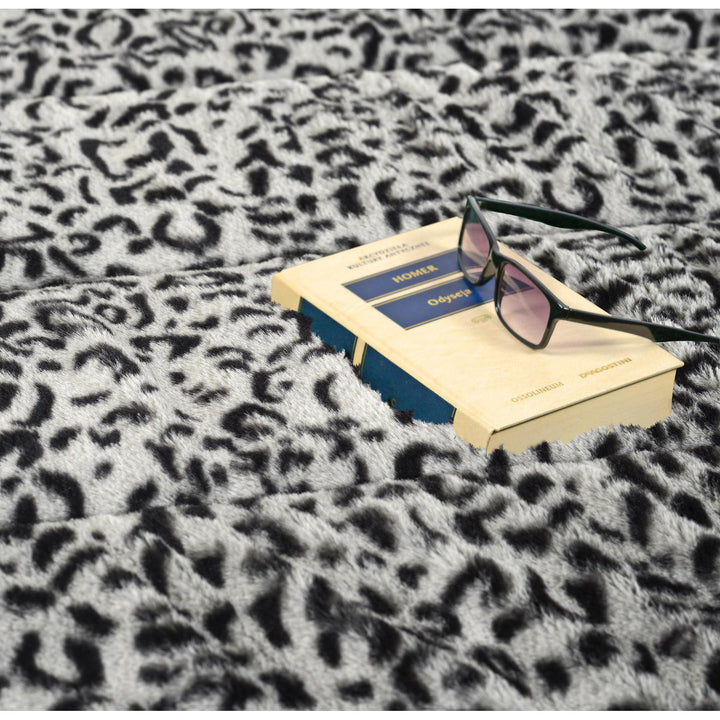 Covor de pluș, imitație de blană de iepure, antiderapant, 120 x 160 cm, model siberian, DYWRAB120/160SYB