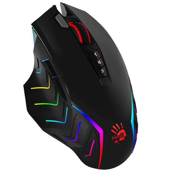 Mouse de gaming A4TECH, USB, 8000 DPI, glisante metalice, J95 RGB Pixart (Activat)