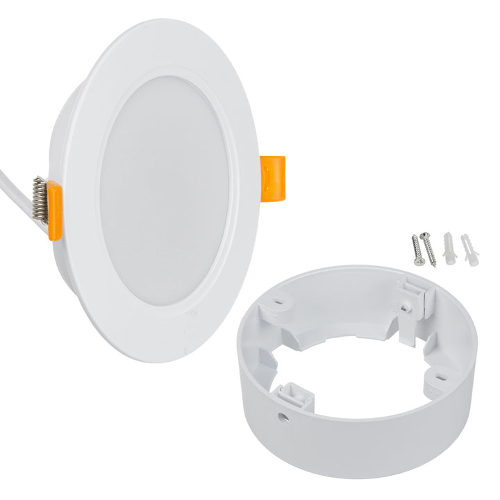 Maclean Panou de plafon cu LED-uri, montare încastrată SLIM, 9W, alb neutru 4000K, 120*26mm, 900lm, MCE371 R + adaptor pentru montare pe suprafață MCE376 R