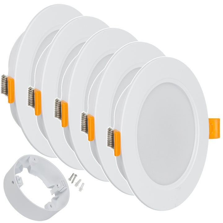 5x Panou de plafon cu LED-uri Maclean LED, SLIM, 9W, alb neutru 4000K, 120*26mm, 900lm, MCE371 R + adaptor de suprafață MCE376 R