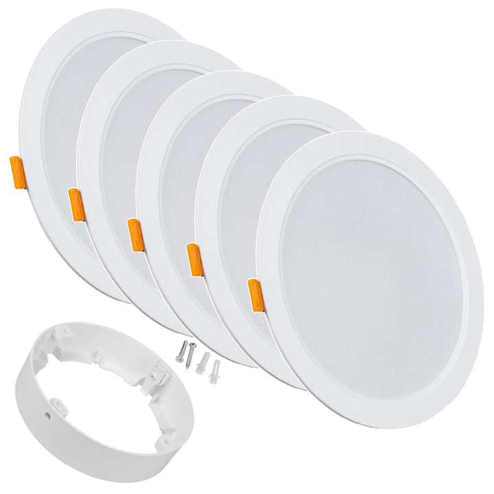 5x Panou de plafon cu LED-uri Maclean LED, SLIM, 18W, alb neutru 4000K, 170*26mm, 1800 lm, MCE372 R + adaptor de suprafață MCE377 R