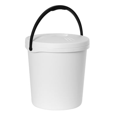 Găleată Plast Team, capac, mâner, 16 litri, alb, 2062