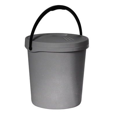 Găleată Plast Team, capac, mâner, 16 litri, argintiu, 2062