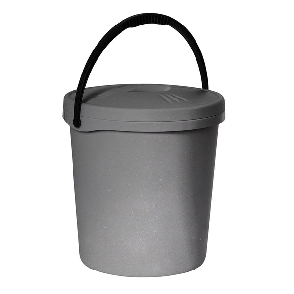 Găleată Plast Team, capac, mâner, 16 litri, argintiu, 2062