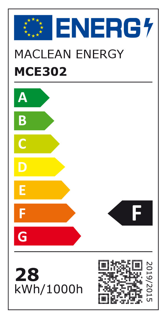 4x Maclean LED bec cu LED-uri, E27, 28W, 220-240V AC, alb rece, 6500K, 2940lm, MCE302 CW