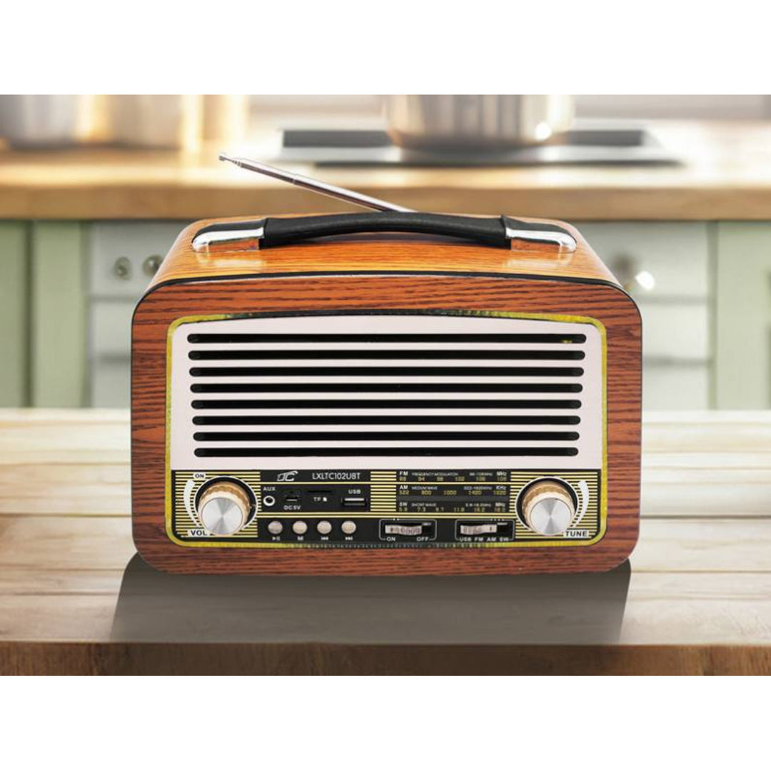 Radio portabil LTC, antenă telescopică, Bluetooth, FM/AM/SW, Olza Retro