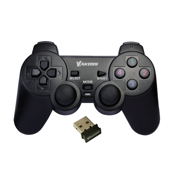 Gamepad Vakoss, fără fir, pentru PC, PS3, negru, GP-4705BK